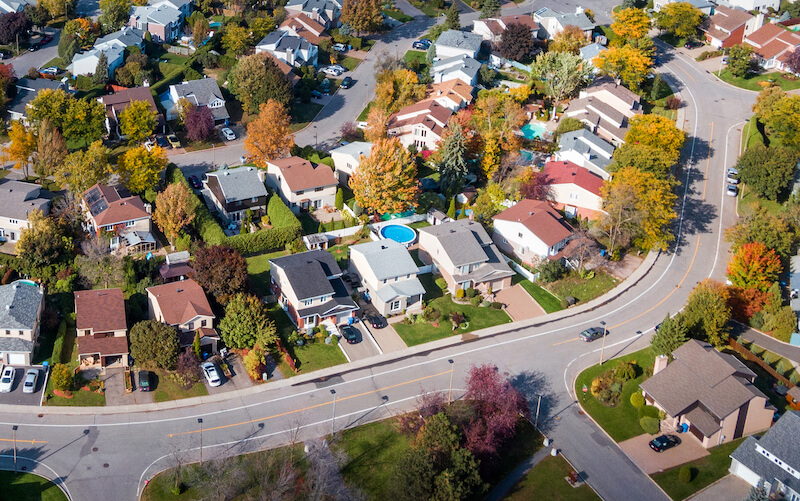 Family safe and enjoying breakfast in their home